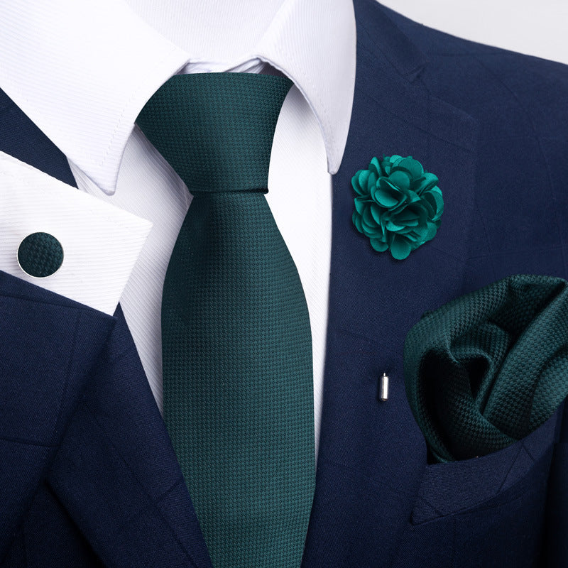 Men's Tie and Suit Pocket Square Set