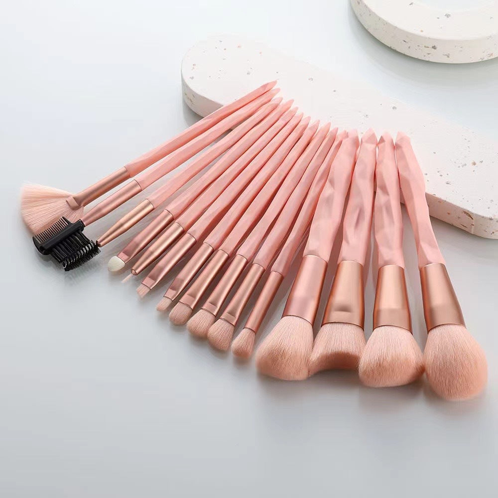 Makeup Brush Set – Nose Shadow, Wool Blush & Foundation Brushes Full Kit