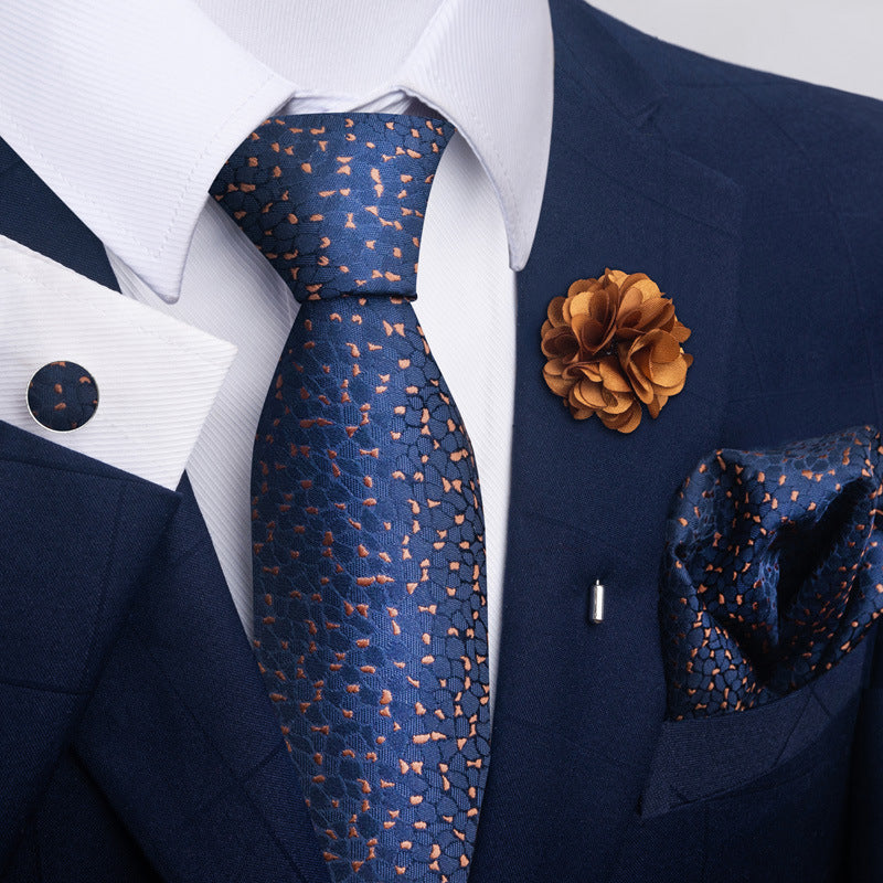 Men's Tie and Suit Pocket Square Set