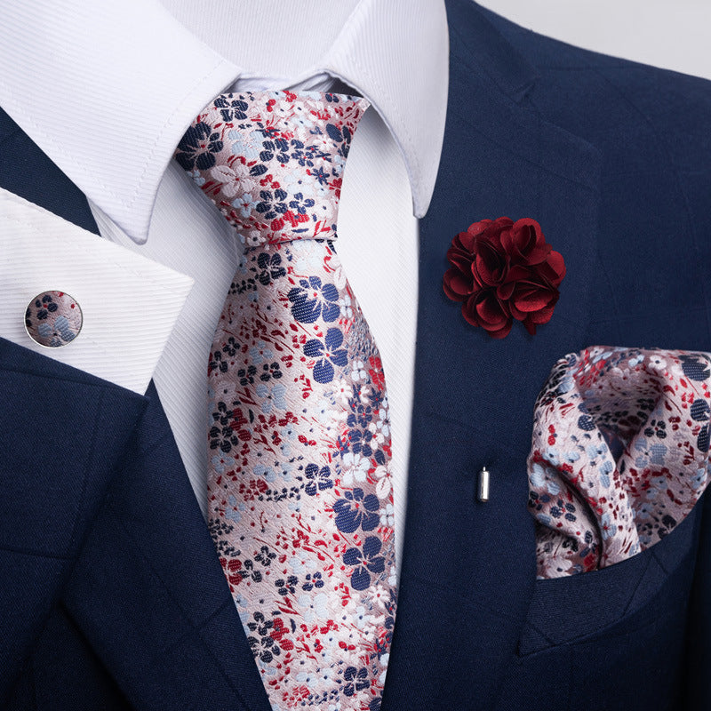 Men's Tie and Suit Pocket Square Set