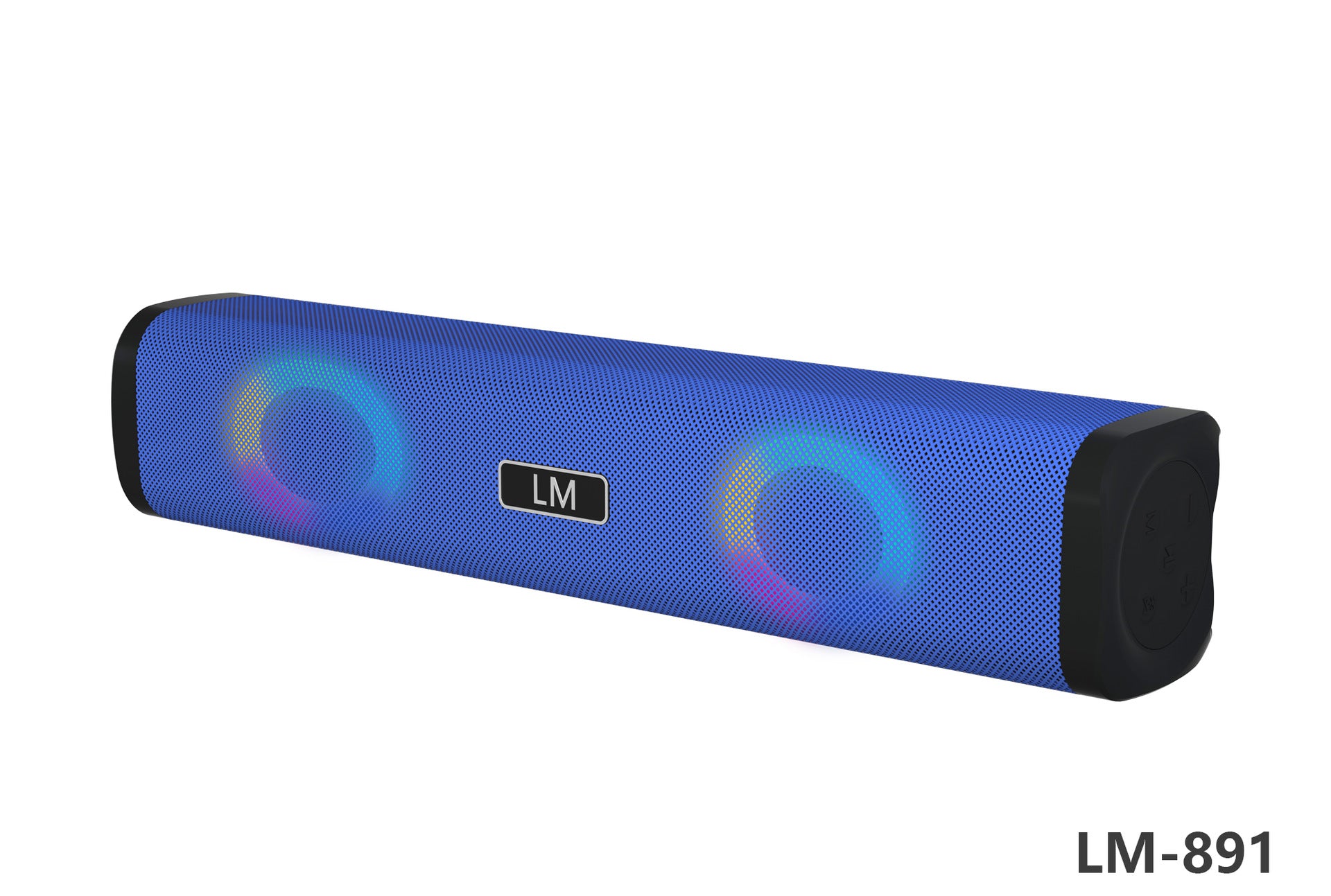 Wireless Bluetooth Private Speaker Long Sound Heater USB Card TWS Couplet Color Light