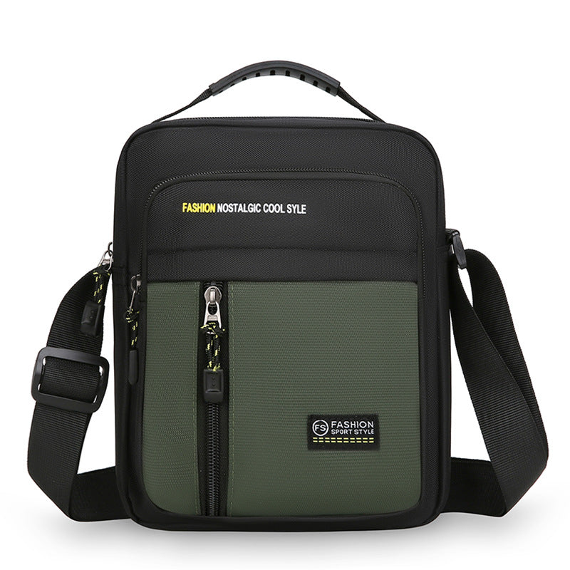 Men's Messenger Bag Nylon Casual Crossbody Travel Bag