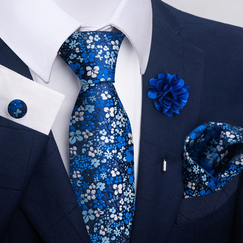 Men's Tie and Suit Pocket Square Set