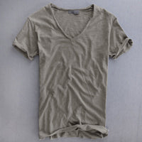 Light Gray V Neck