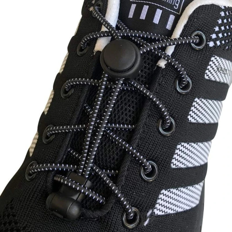 1 pares Lazy Laces Sneaker ShoeLaces Elastic Shoe Laces Shoe 