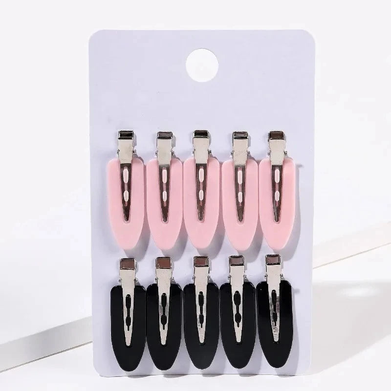 10pcs/set Women Hair Clips Side Bangs Fix FringeBarrette Makeup Tools