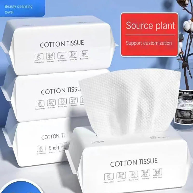 100pcs Disposable Face Wash Towel Extractable Cotton Soft Towel Cotton