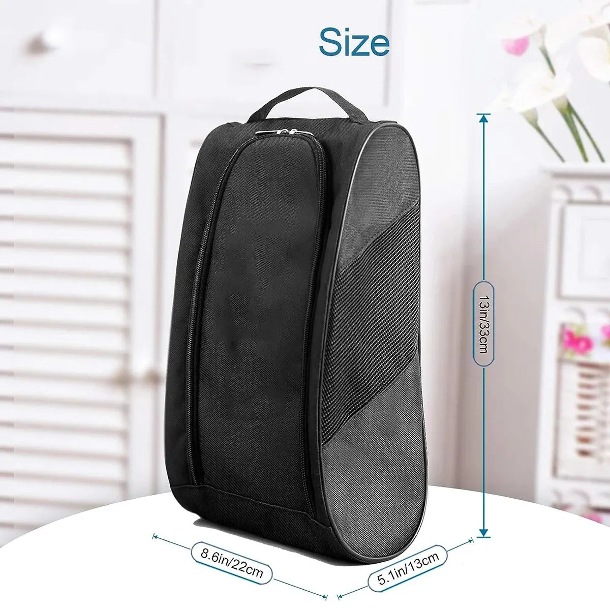 Portable Football Boot Bag, Golf Football Basketball Shoe Bag for Men