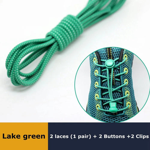 1 pares Lazy Laces Sneaker ShoeLaces Elastic Shoe Laces Shoe 