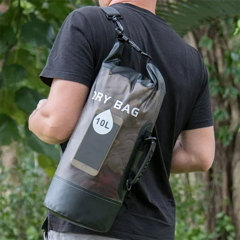 10L 20L Dry Bag Waterproof Storage Pack Pouch For Swimming Trekking