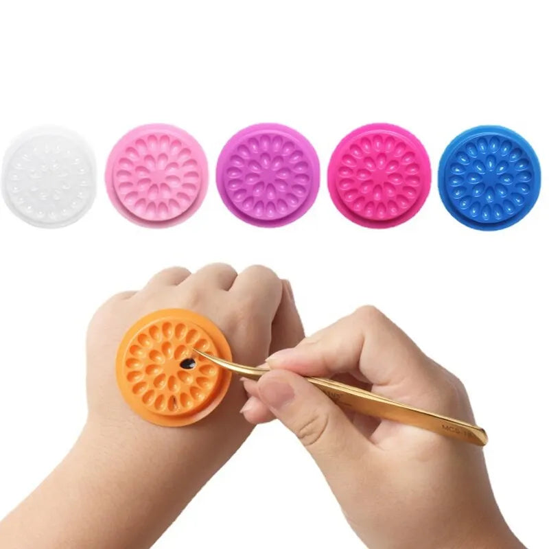 100pcs Eyelash Glue Holder Eyelashes Extension Supplies Adhesive