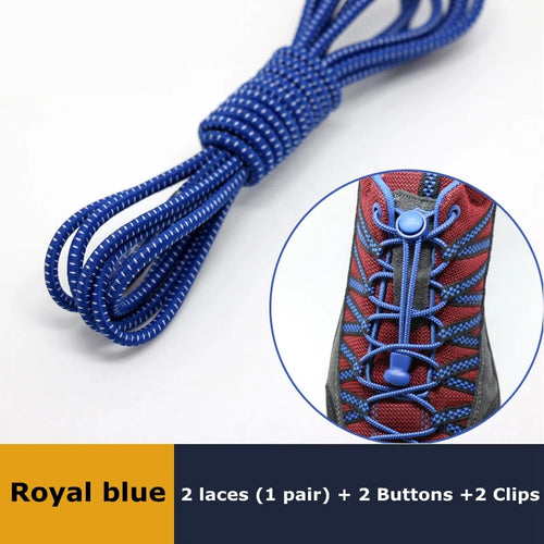 1 pares Lazy Laces Sneaker ShoeLaces Elastic Shoe Laces Shoe 