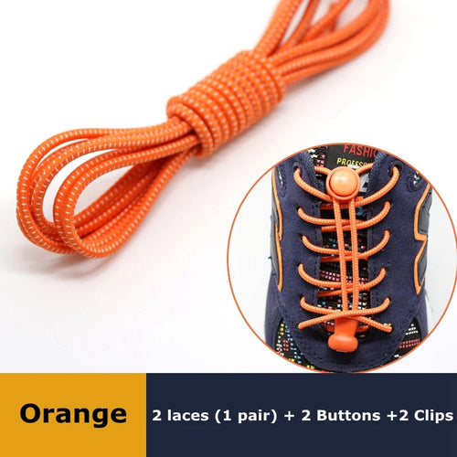 1 pares Lazy Laces Sneaker ShoeLaces Elastic Shoe Laces Shoe 