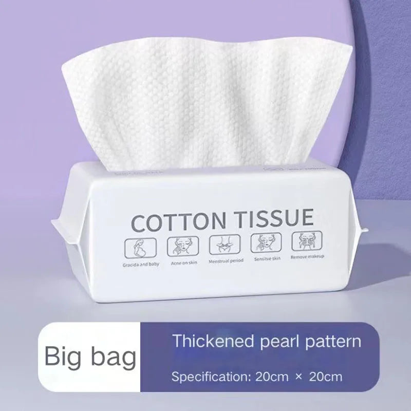 100pcs Disposable Face Wash Towel Extractable Cotton Soft Towel Cotton