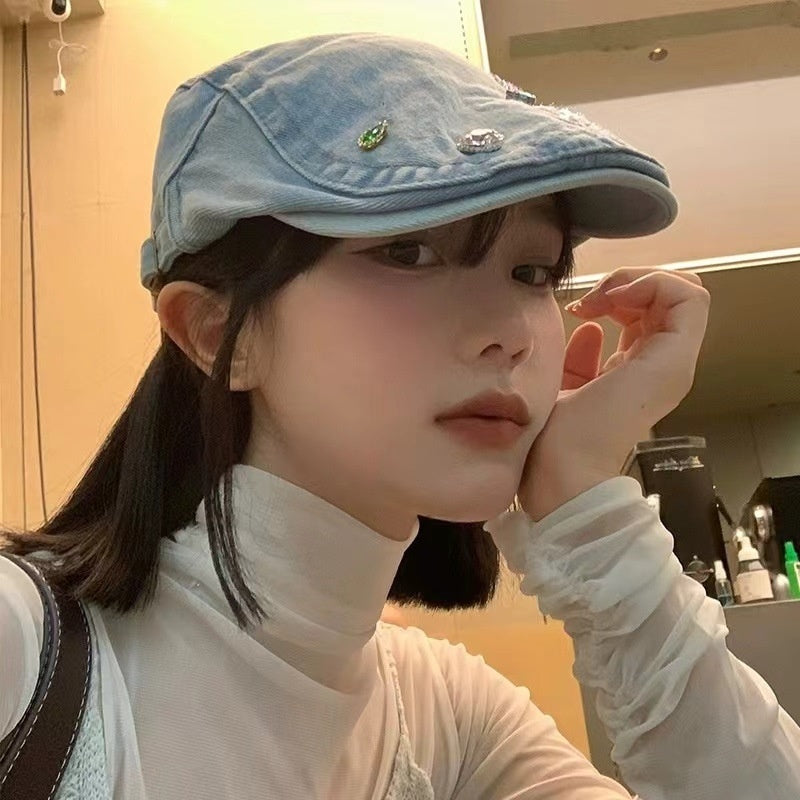 Stylish Cotton Dome Crown Painter Cap for Women’s Spring and Autumn Casual Wear