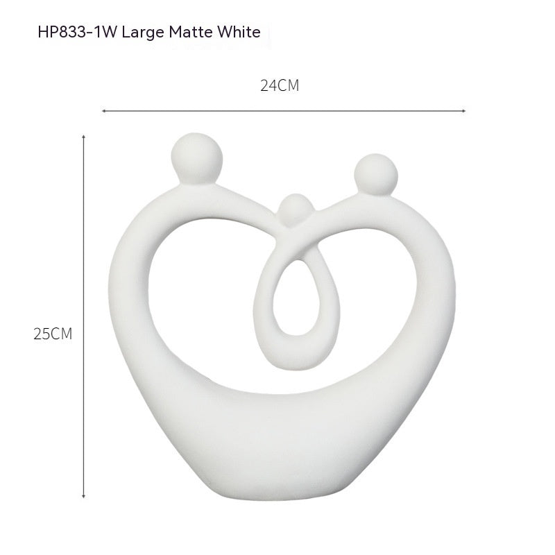 Home Creative Minimalistic Abstraction Couple Decoration