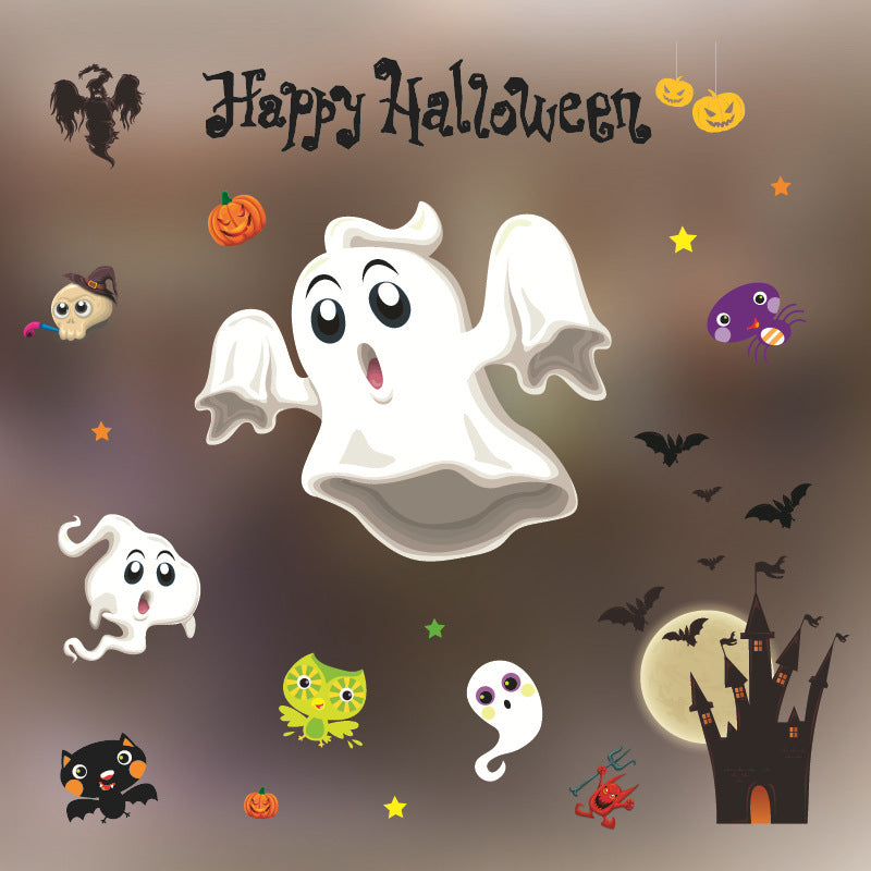 Halloween Decoration Kindergarten Stickers Glass Door