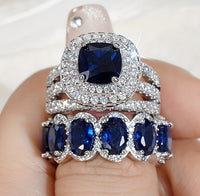 White Gold Blue Diamond