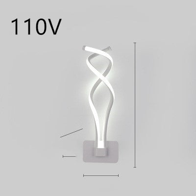 Silicone Shade LED Bedside Wall Lamp Button Switch