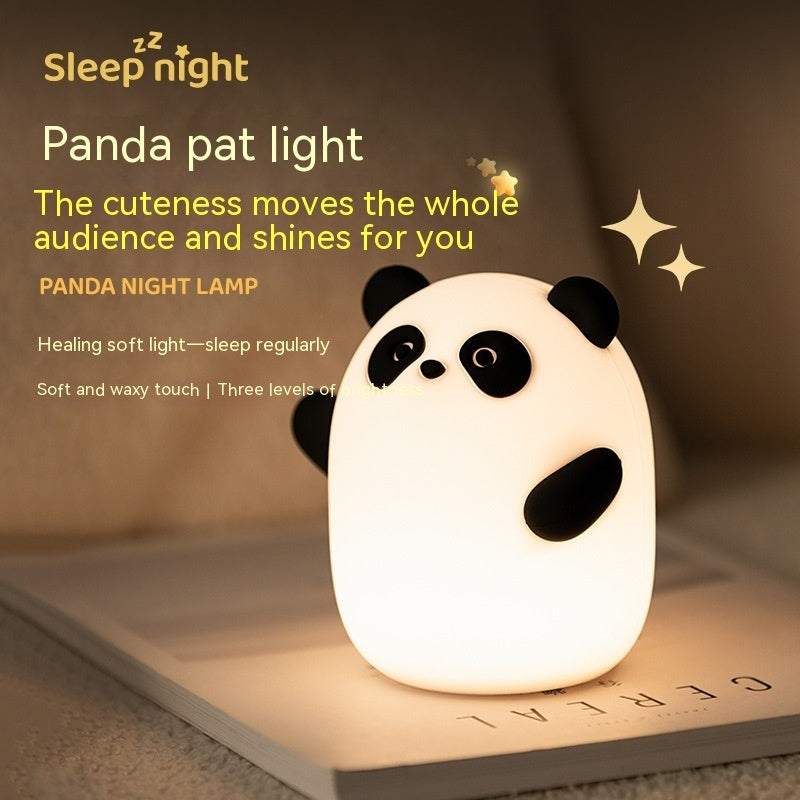 Silicone Panda Night Light Desk Lamp Usb Rechargeable