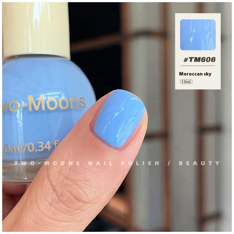 Pure Color Sequins Nail Polish Baking-free And Tear-free