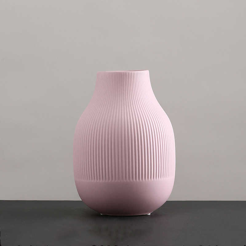 Morandi Color Ceramic Vase Ornament Nordic Simple