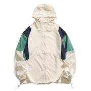 Color Matching Sun Protection Clothing Thin Outdoor UPF50 Couple Jacket