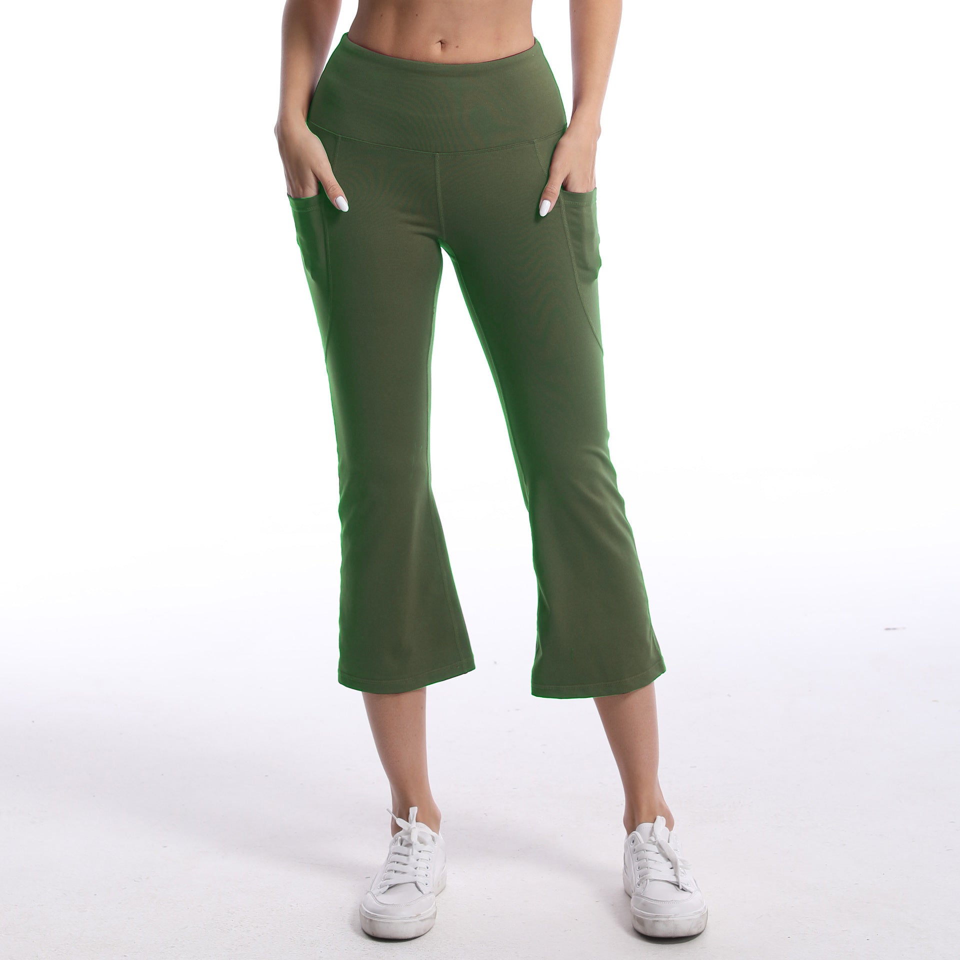 Breathable Sports Pants – Loose Fit Polyester Spandex Cropped Workout Joggers