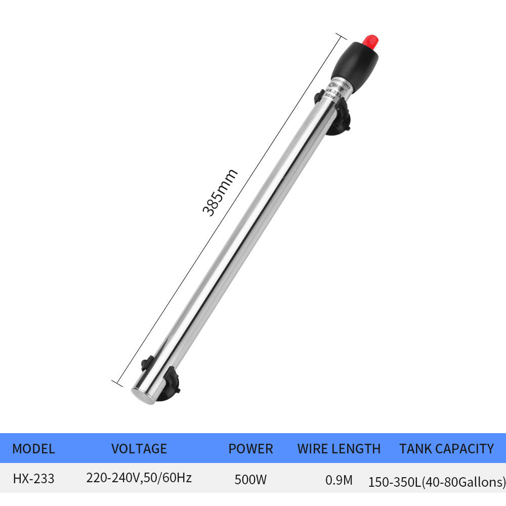 Fish Tank Heating Rod Aquarium Stainless Steel Automatic Heating Rod