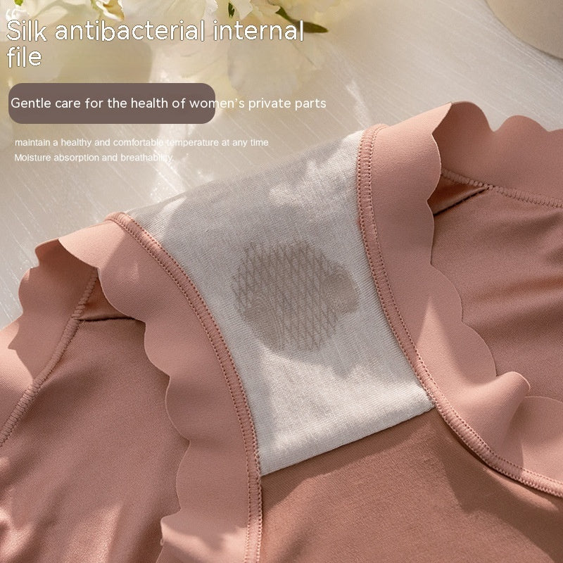 Women’s Seamless Satin ‘Ice Silk’ Underwear – Glossy Finish