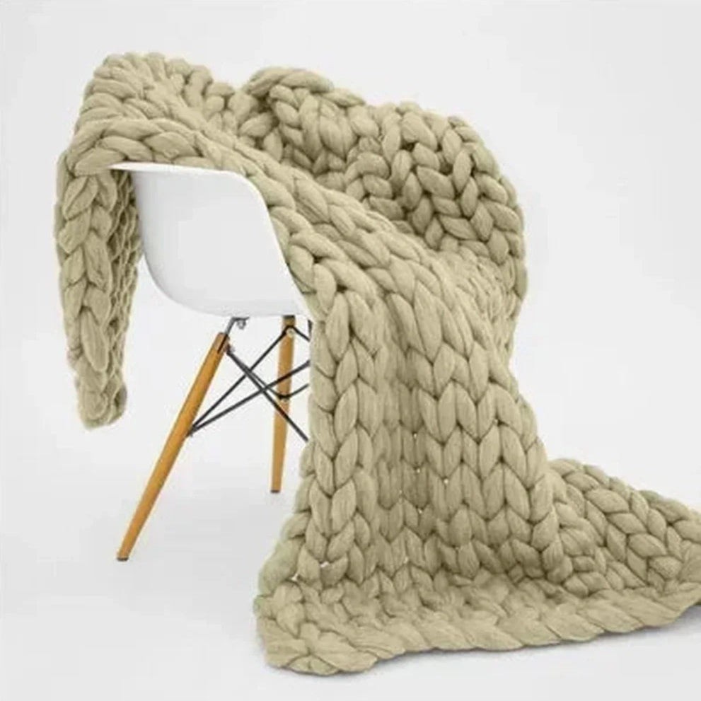New Core-filled Yarn Hand-woven Gravity Blanket Sofa Cover Decompression Blanket
