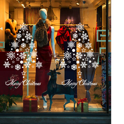 Removable Christmas Snowflake Glass Window Sticker