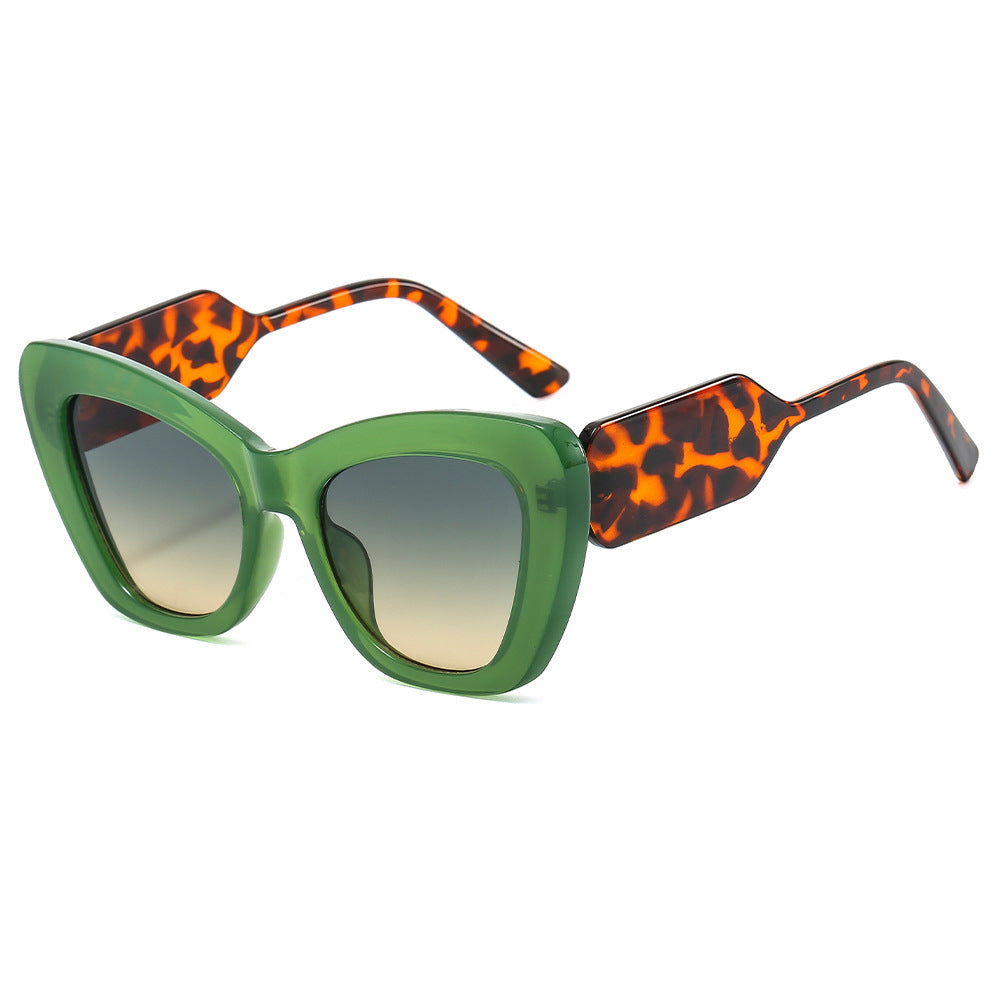 Plain Contrast Color Sunglasses – European & American Fashion Sun Glasses