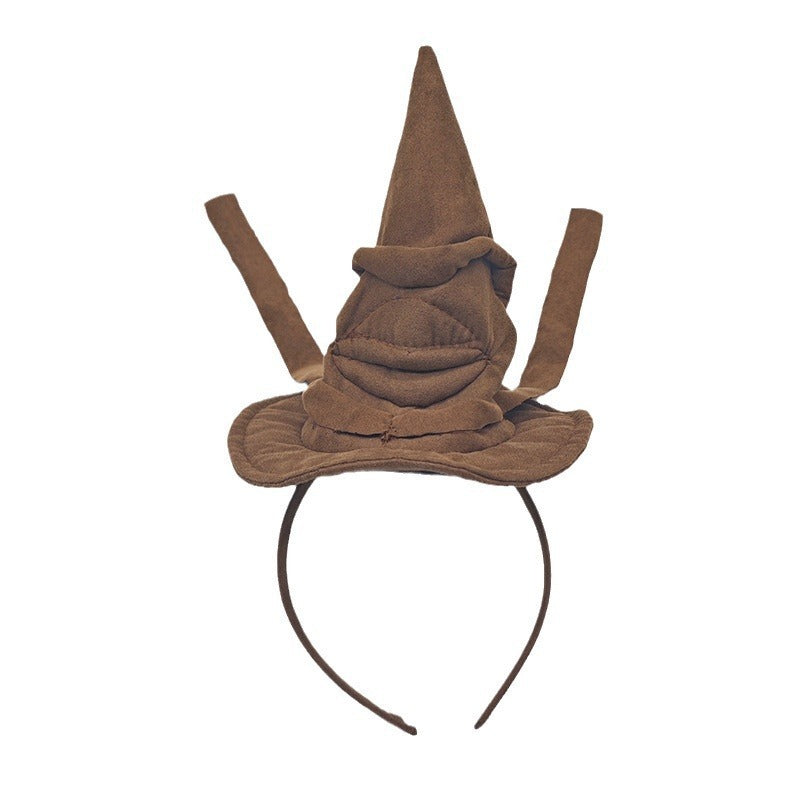 Halloween Day Party Photo Props Magic Witch Hat Headband