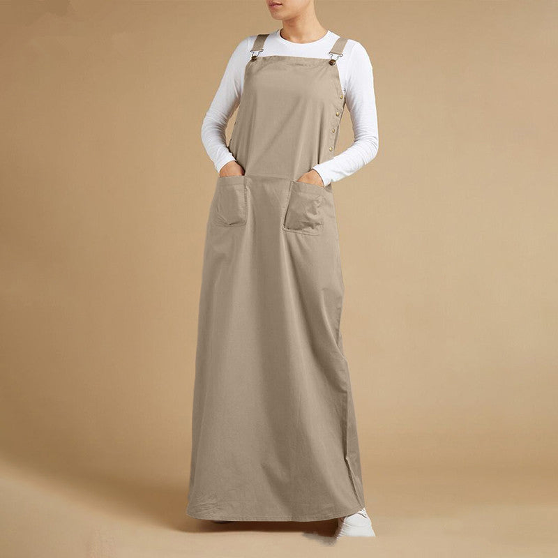 Women's Casual Loose Maxi Long Plain Color Dress