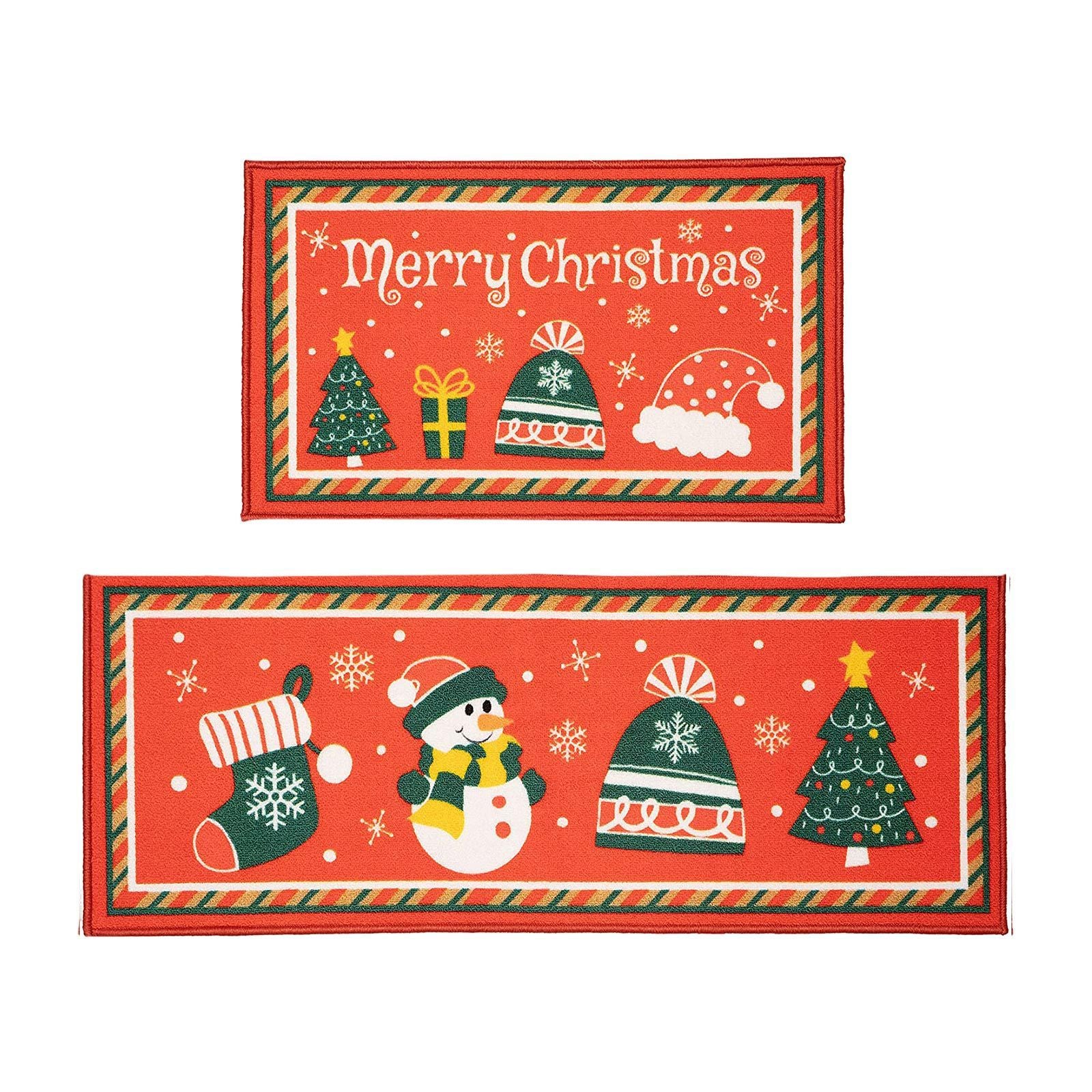 Christmas Winter Antislip Stain-resistant Entrance Absorbent Floor Mat