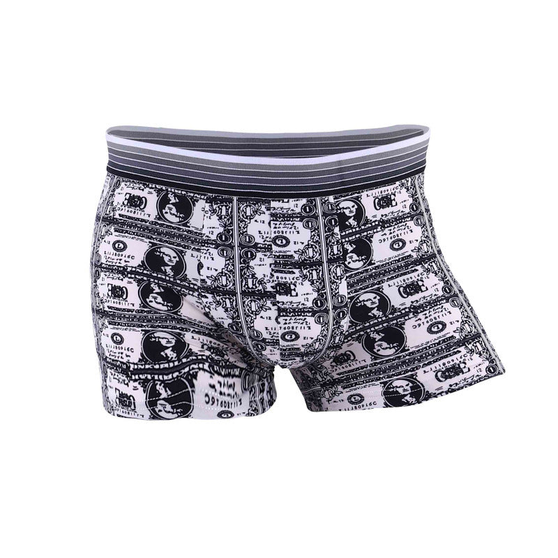 Cartoon Men's Mid-waist Underwear