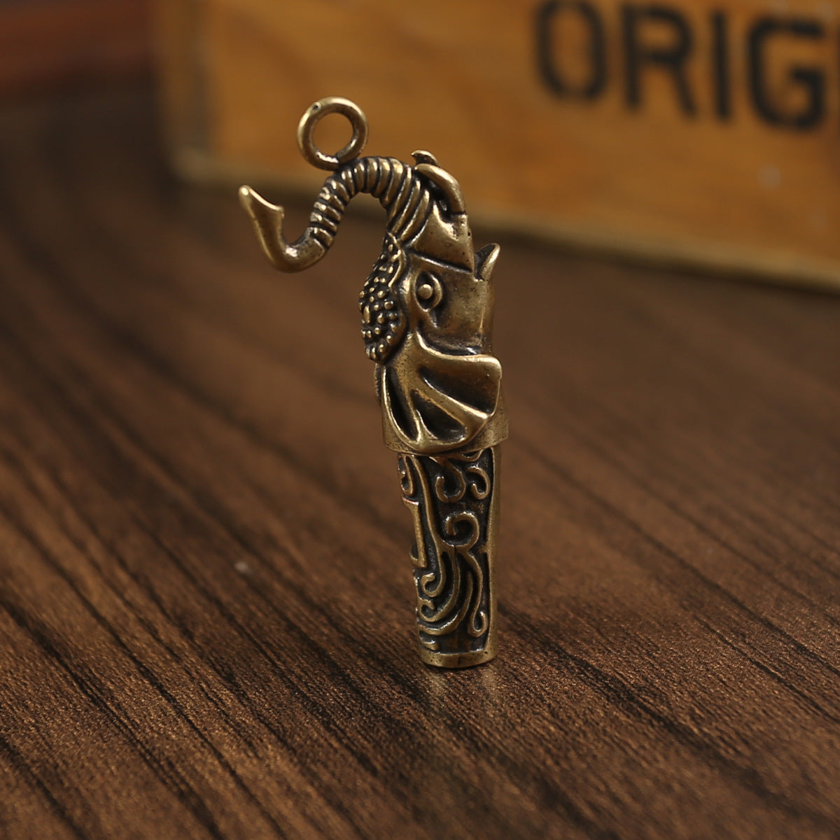 Outdoor Metal Brass Whistle Keychain Pendant
