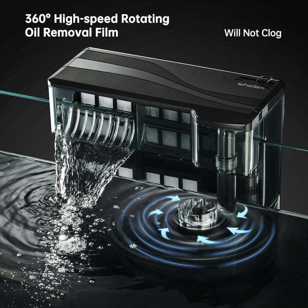 US Specification 3.5W 6W 8w Aquarium Accessories External Filter Fish Tank Silent Hanging Filter
