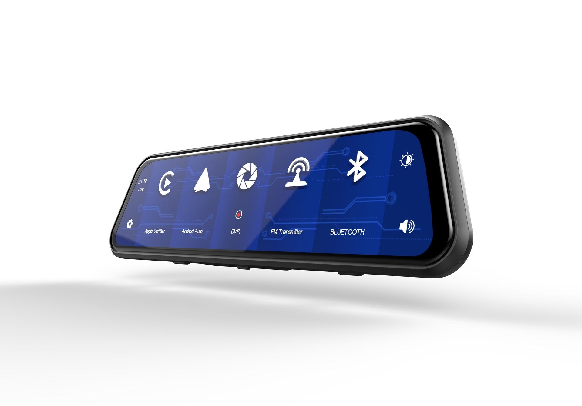 Streaming Rearview Mirror Dash Cam – Dual Lens Full Screen Touch