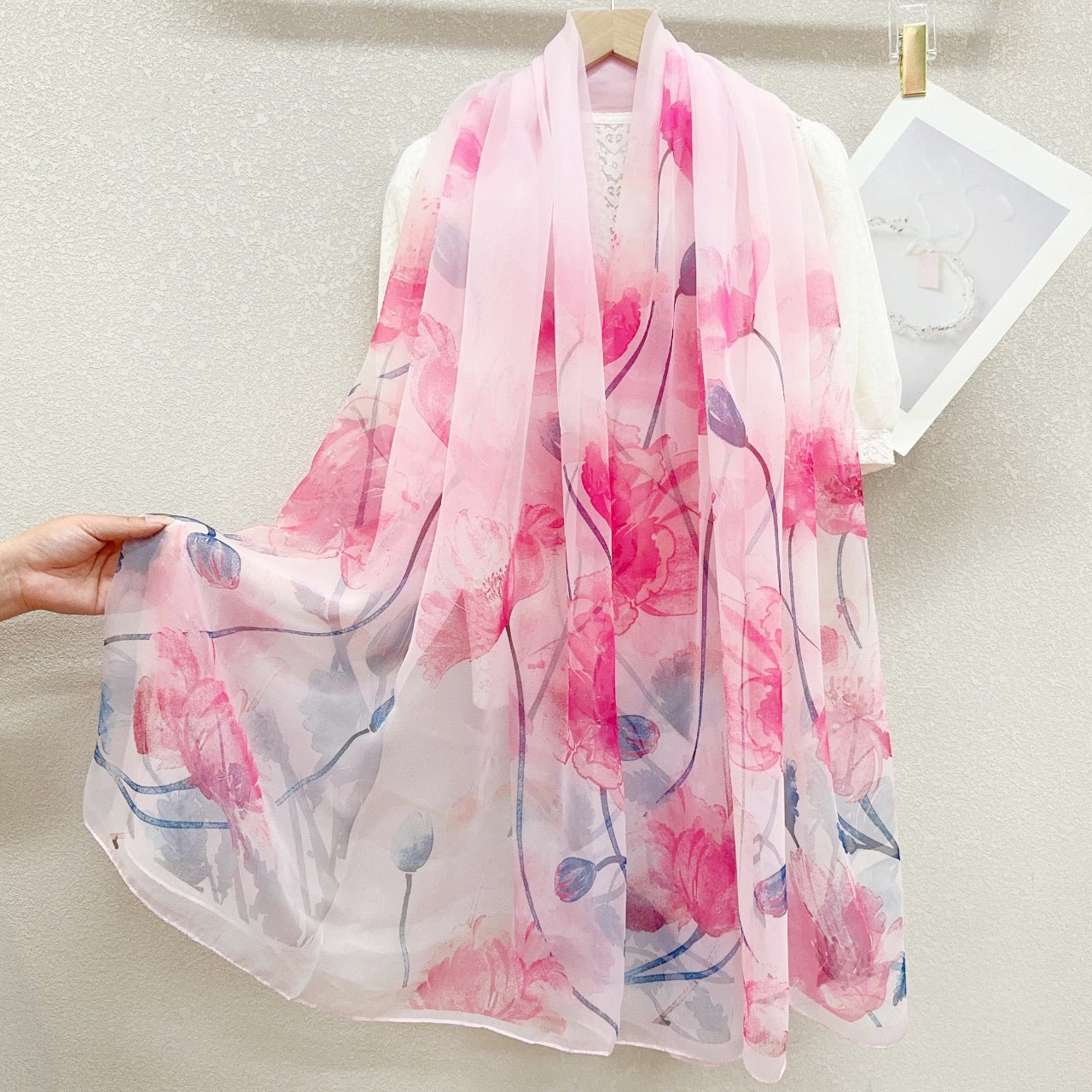 Yarn Cashew Printed Beach Travel Sun Protection Scarf