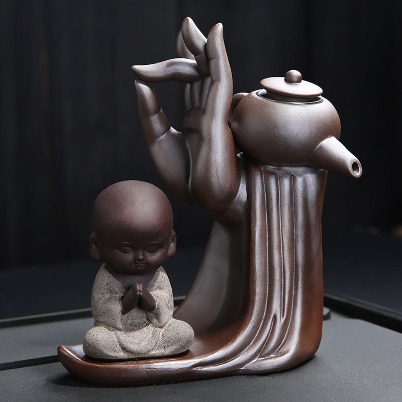 Ebony Ceremony Utensils Purple Sand Tea Set