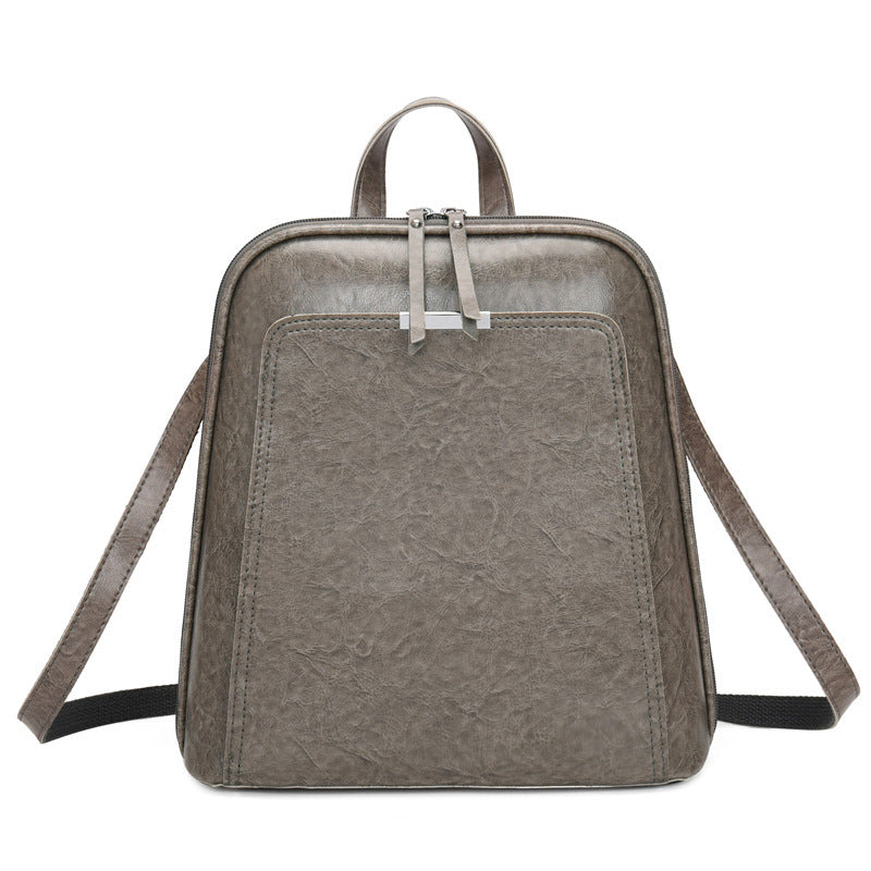 Women's Korean Style Travel Backpack PU Letters Pattern