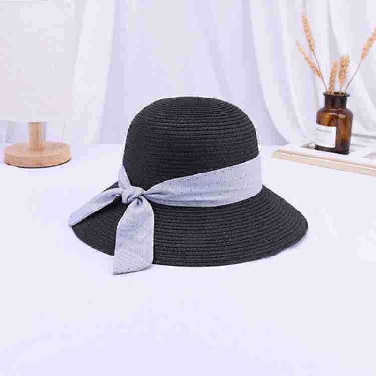 Summer Outdoor Travel Solid Color Straw Hat Beach Hat