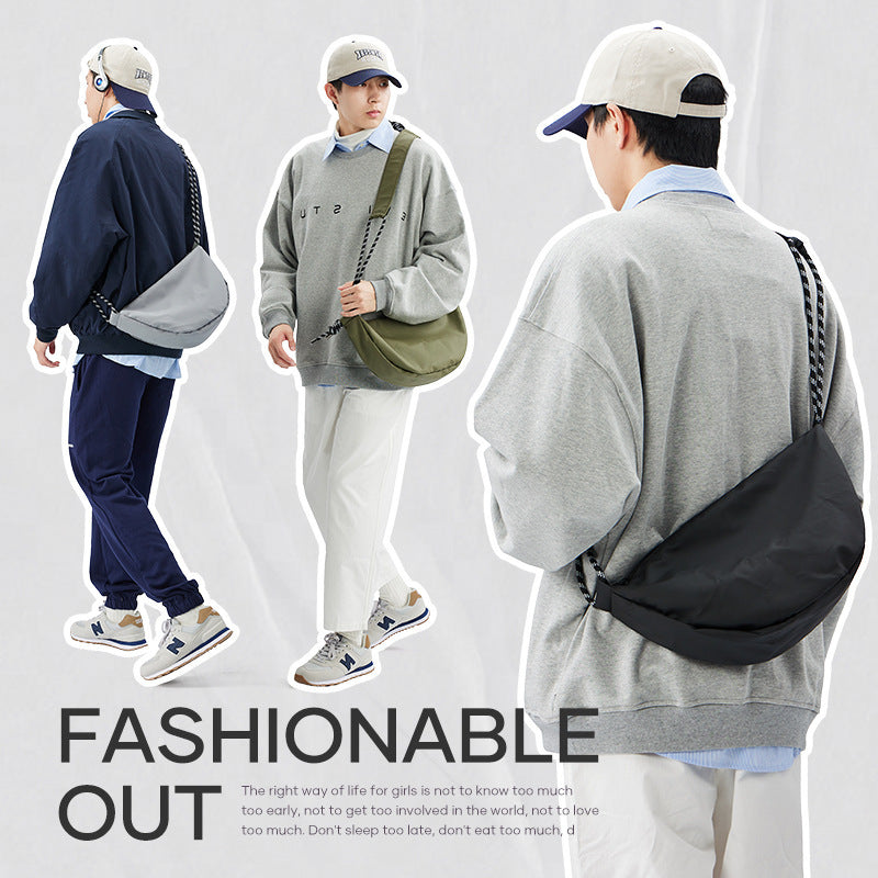 Men's Nylon Messenger Bag Solid Urban Style Lightweight