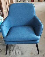 Blue nappa leather