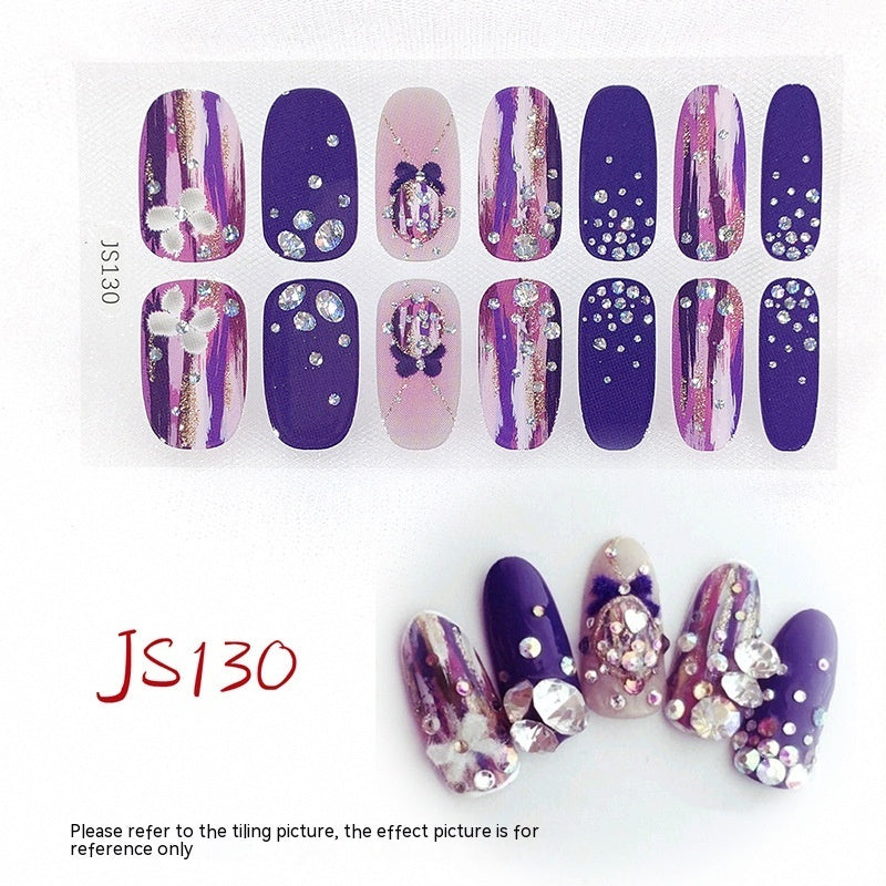 Three-dimensional Craft Crystal Nail Oil Film Crystal Glass Nail Sticker