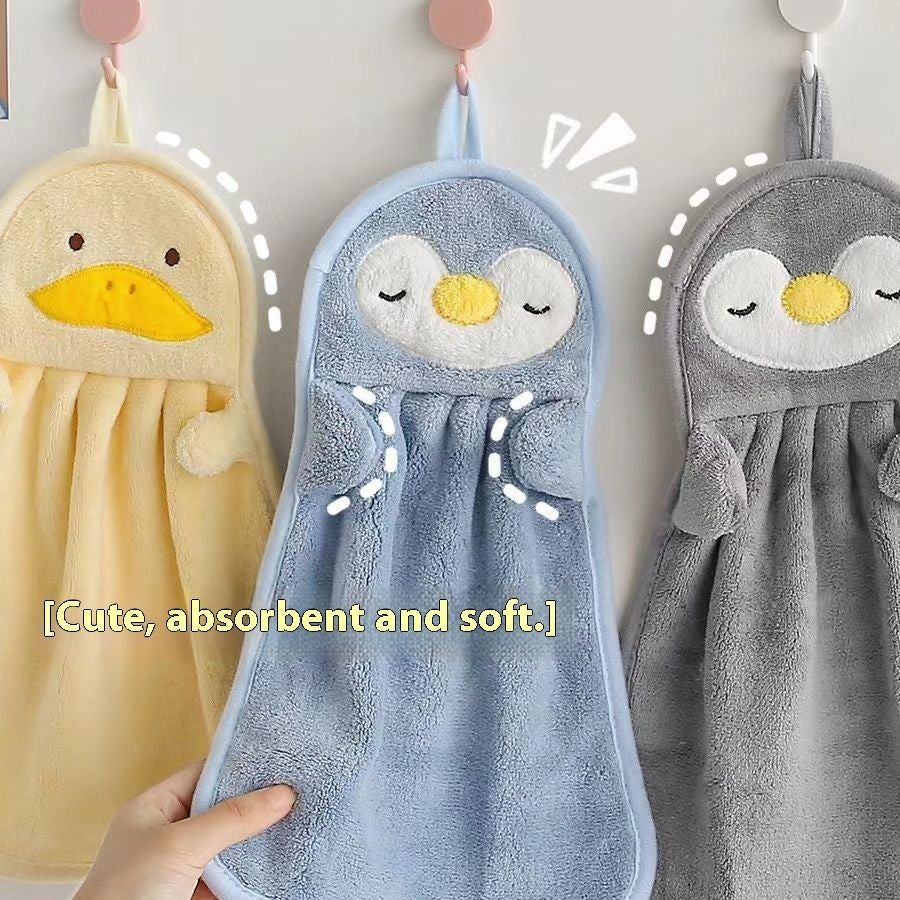 Kitchen Hanging Cute Lint-Free Household Hand Towel