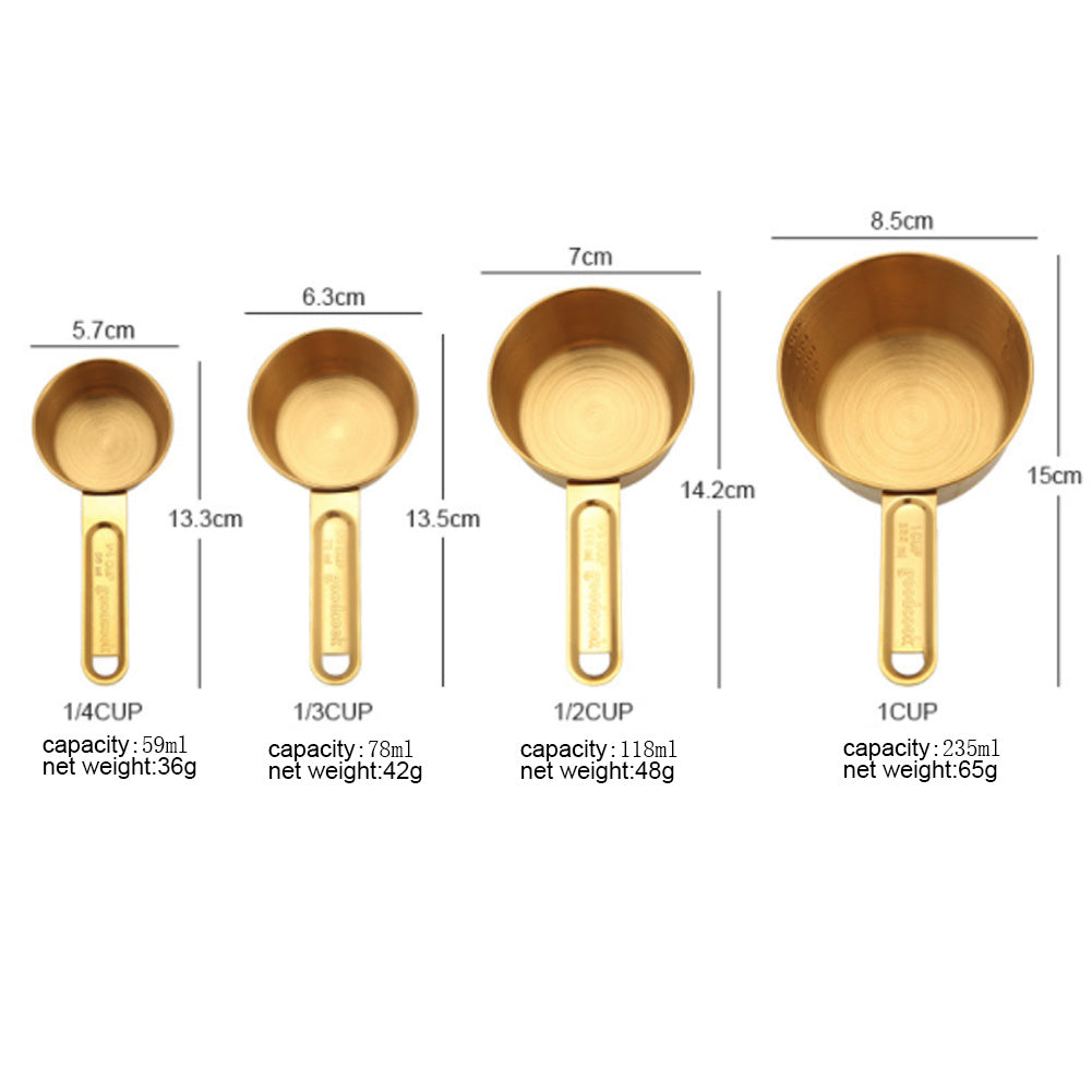 Stainless Steel Measuring Spoons – Kitchen & Coffee Scoop Set