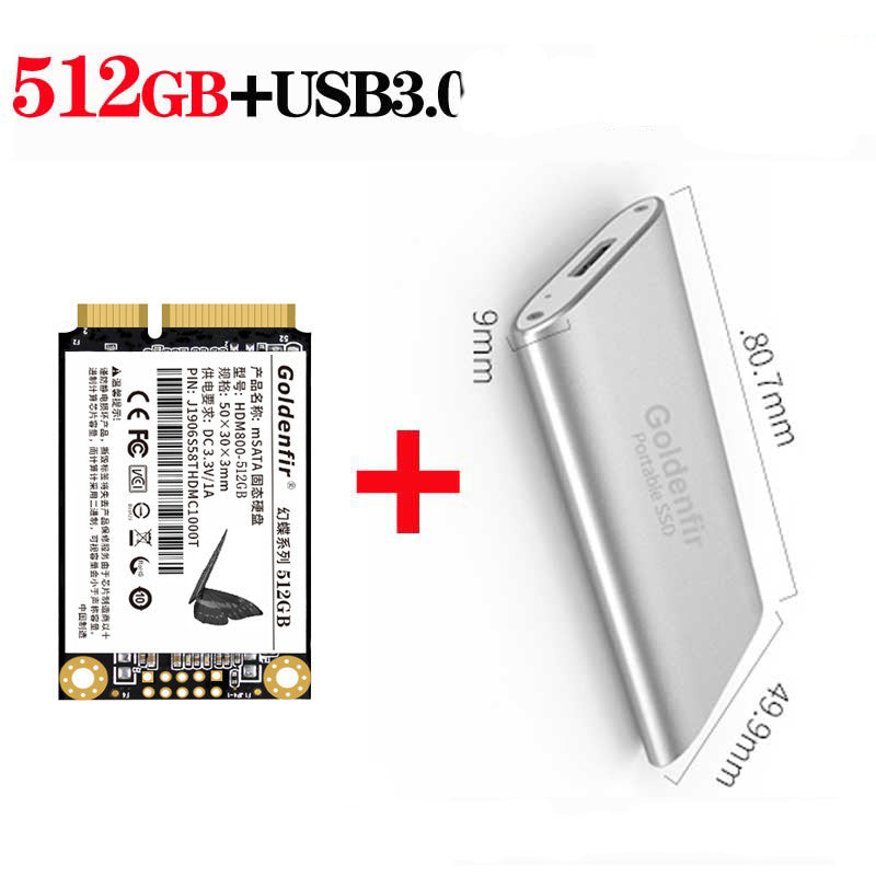 512GB mSATA SSD – Mini-SATA III 6Gbps Internal Solid State Drive for Laptop/Small PC